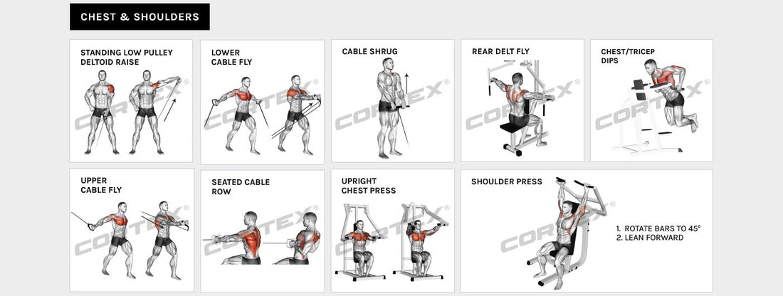 Cortex GS7 Multi-Station Home Gym with Power Tower and Squat Press (73kg or 96kg Weight Stack Options)