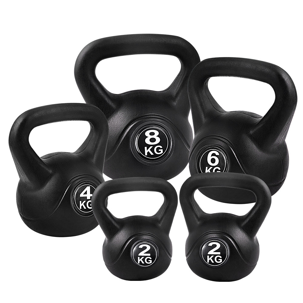 Everfit 22kg Kettlebell Set of 5