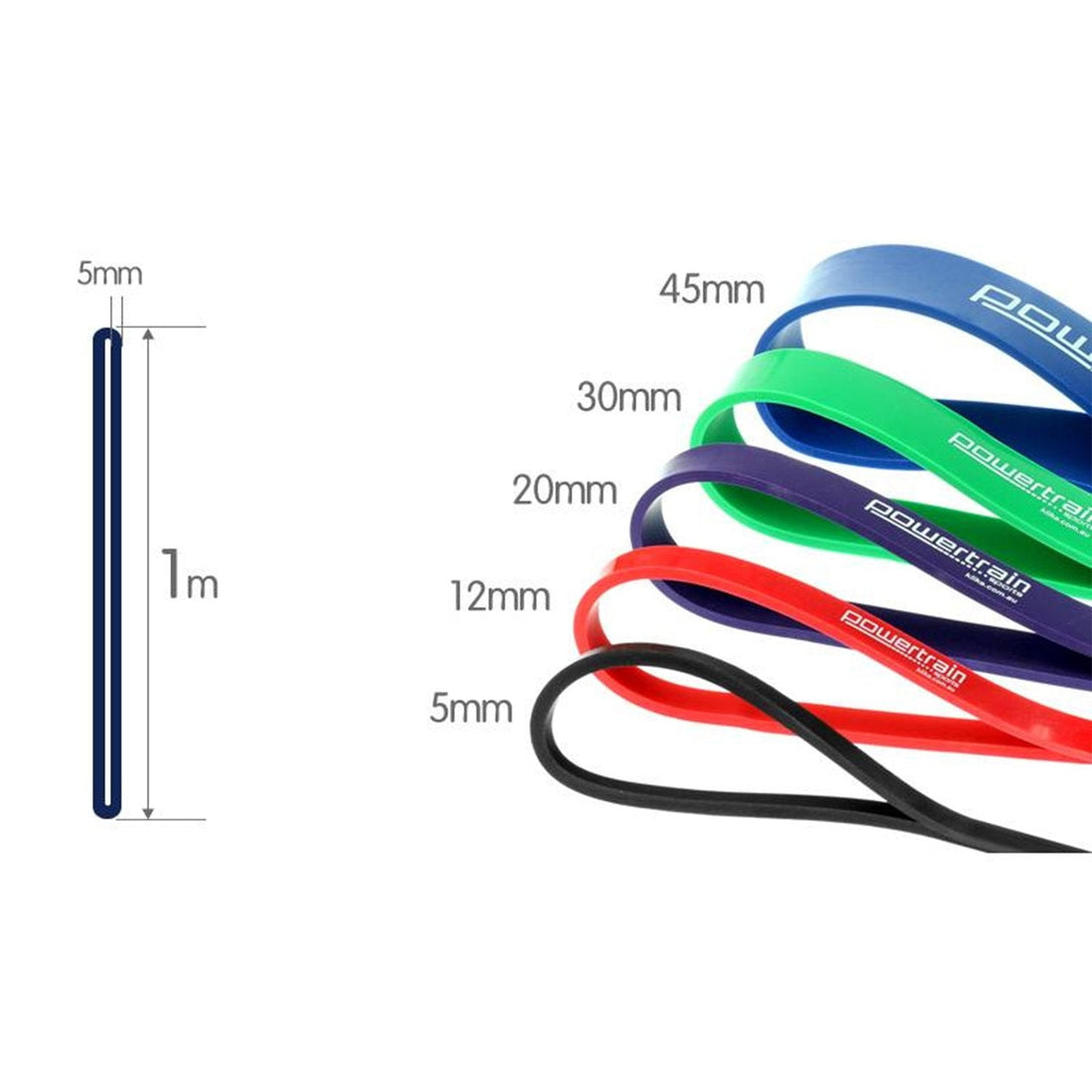 Powertrain 5x Resistance Band Set