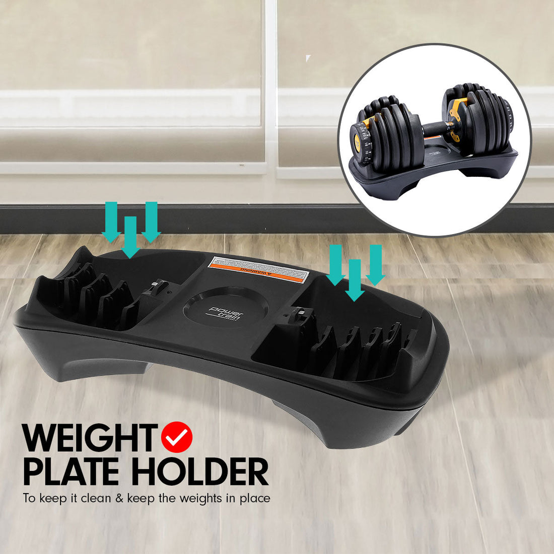 Powertrain BF1 24kg Adjustable Dumbbell (Single) - Gold