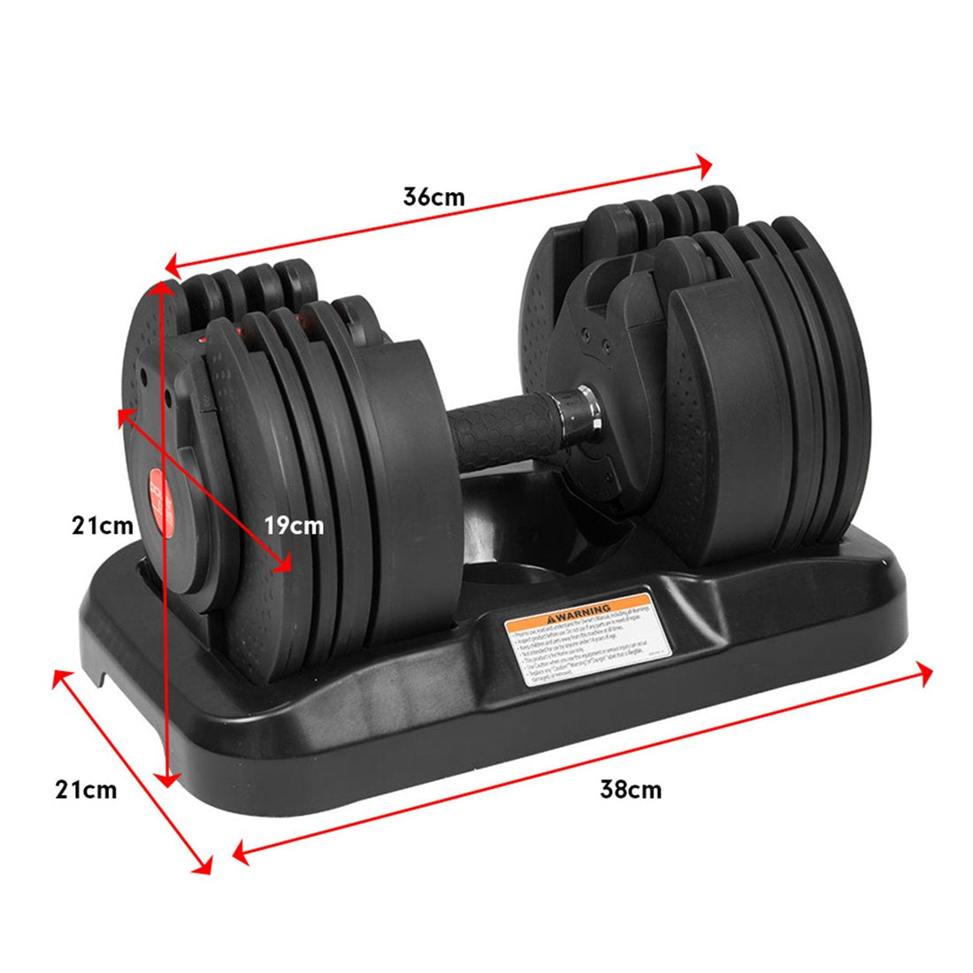 Powertrain BF4 Gen2 40kg Adjustable Dumbbell Set (2 x 20kg)