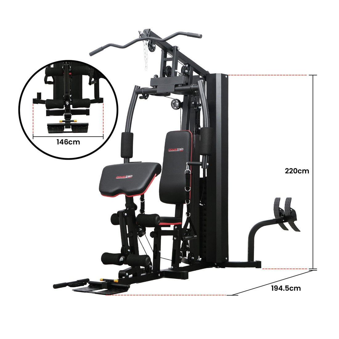 Powertrain HGM-89F Home Gym - 68kg Stack