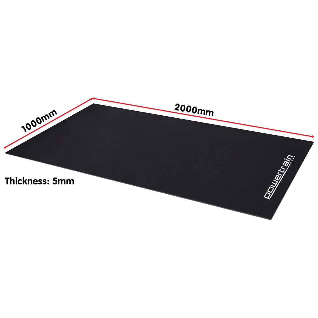 Powertrain 2m x 1m Exercise Equipment Mat