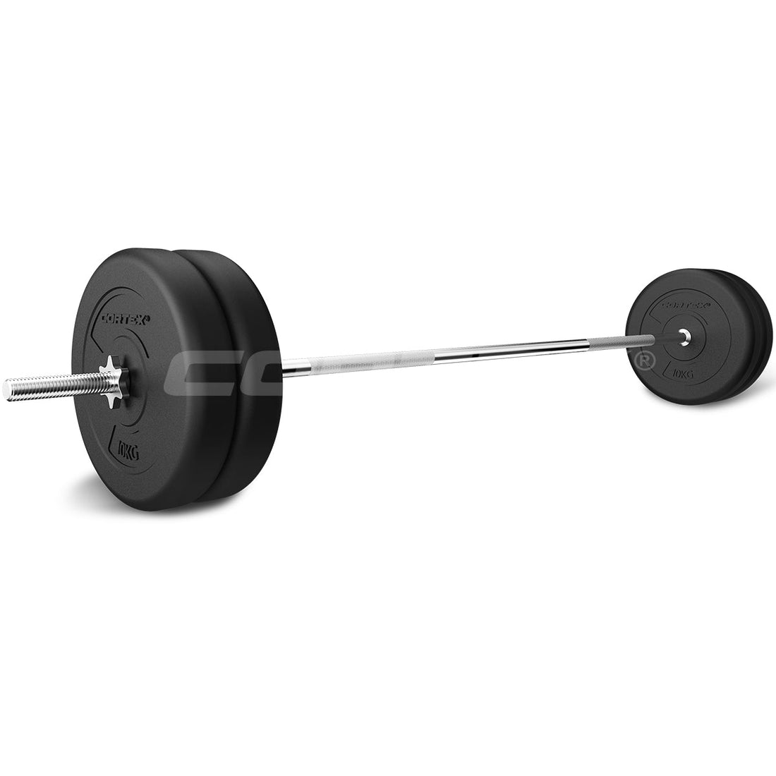 CORTEX 90kg EnduraShell Barbell & Dumbbell Weight Set