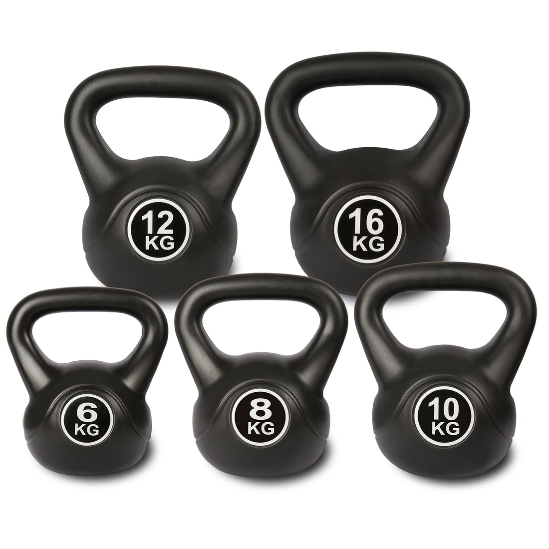CORTEX Standard Kettlebells - Set of 5 (6, 8, 10, 12, 16 kg)