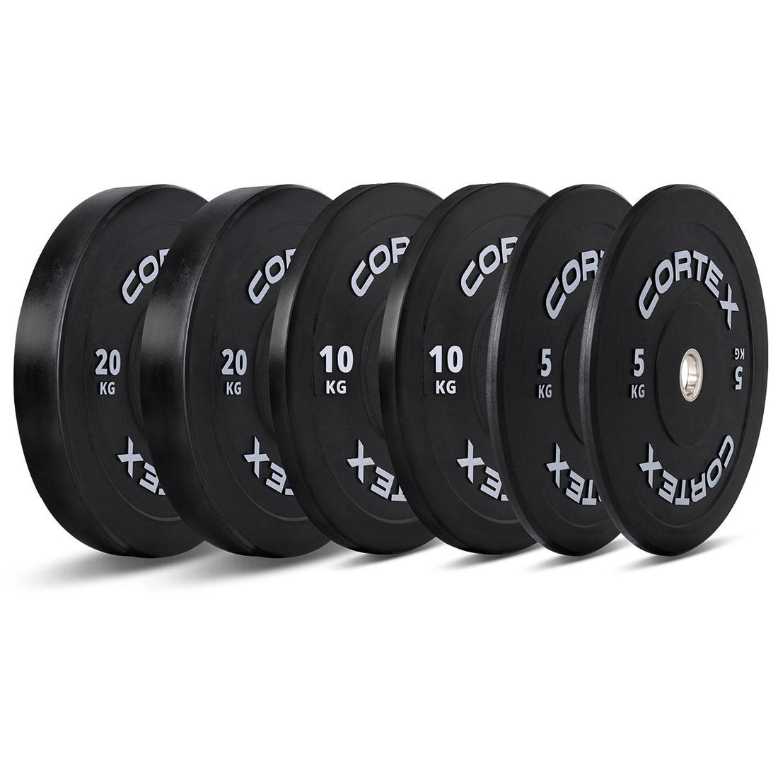 Cortex 70kg Black Series V3 Bumper Plate Set