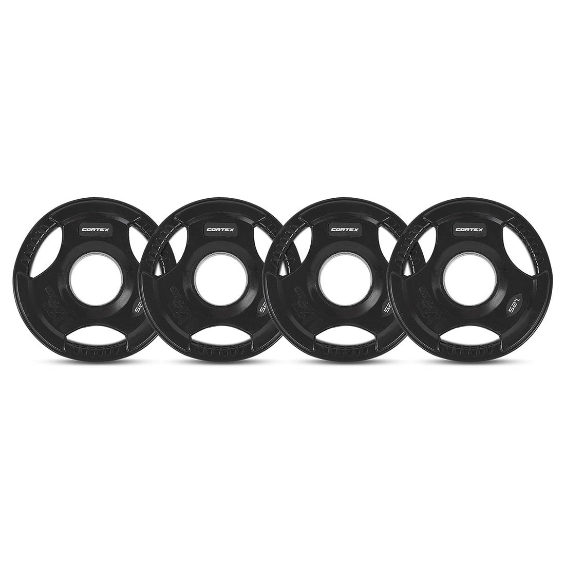 Cortex 80kg Tri-Grip V2 50mm Rubber Olympic Plate Set