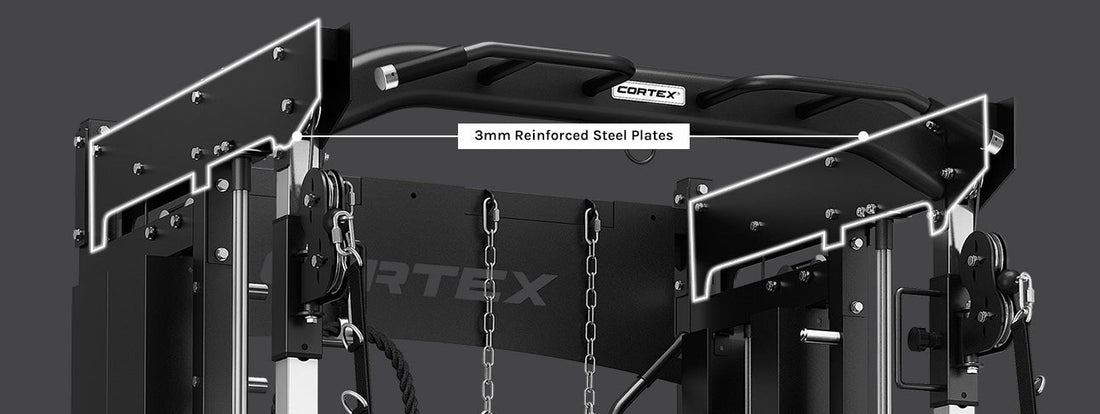 CORTEX SM-26 6-In-1 Power Rack with Dual Stack Smith & Cable Machine Package (Set E) + 48kg Revolock V2 Adjustable Dumbbells + 130kg Pro Bumper Plate & Barbell Package