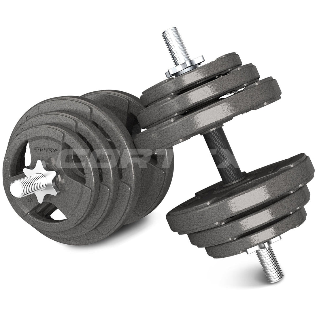 Cortex SR10 Portable Squat Rack Package (Set B) with 90kg Standard Tri-Grip Weight and Bar Set