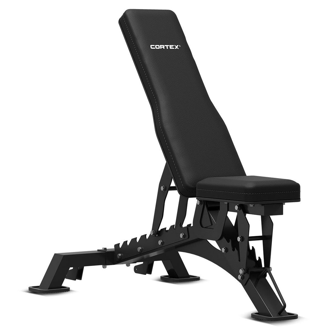 CORTEX SR3 Squat Rack Package (Set G) with 90kg Standard Tri-Grip Weight Plate & Barbells Set + BN-9 Adjustable FID Bench