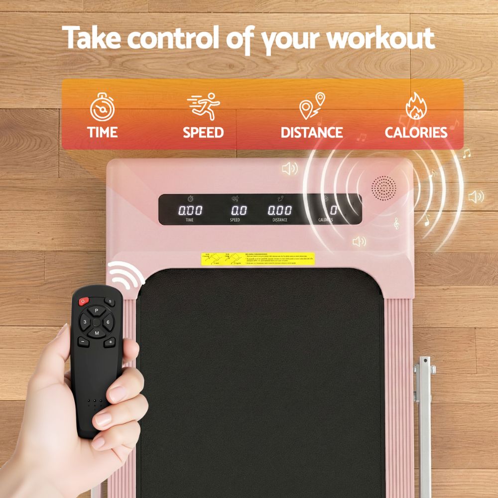 Everfit 380 WalkingPad Treadmill (Pink)