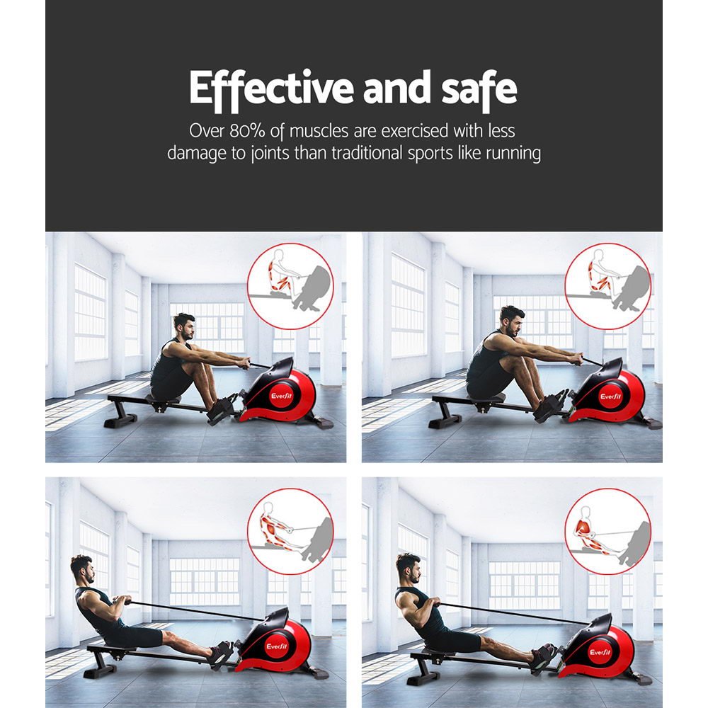 Everfit Magnetic Resistance Rowing Machine Features