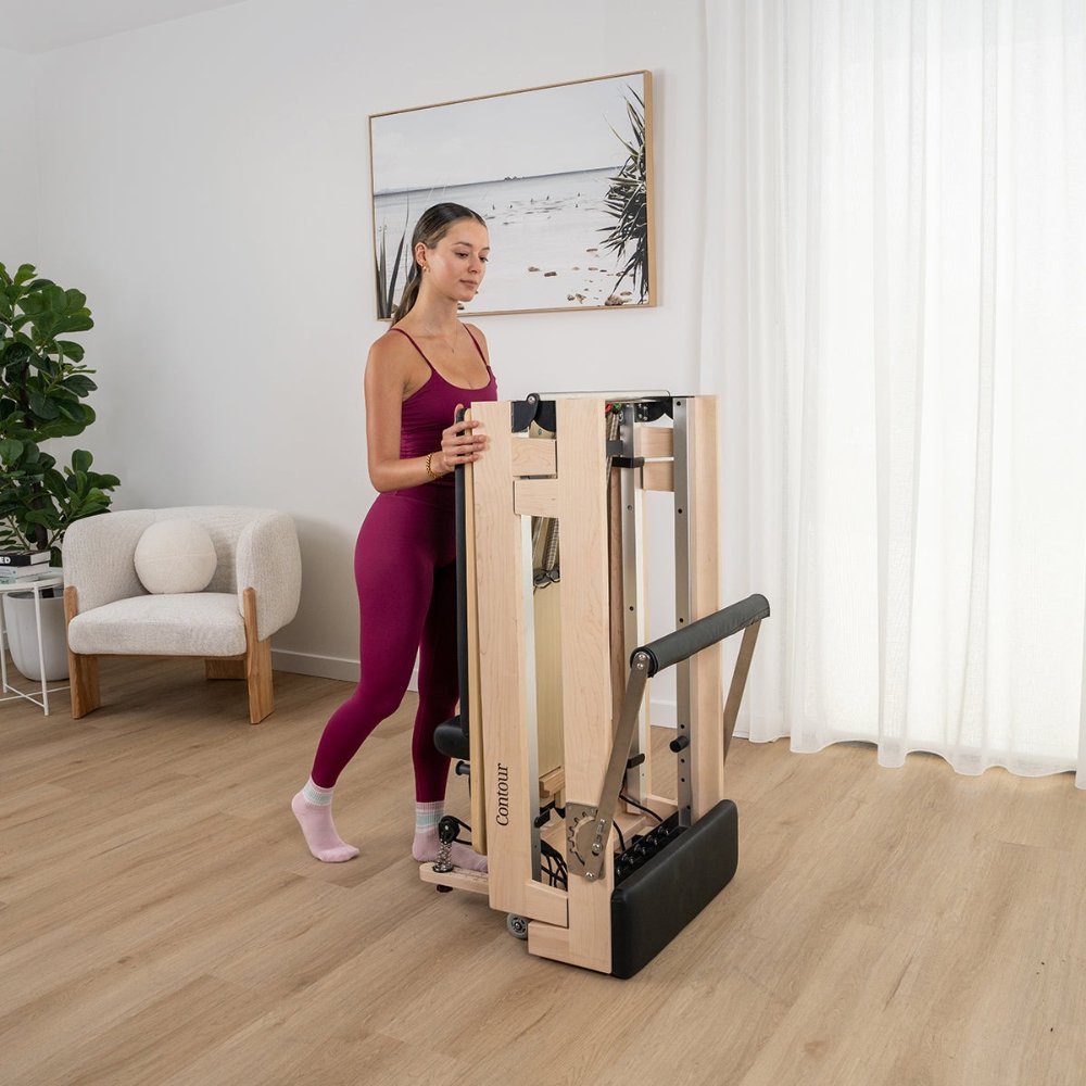 Lifespan Fitness Contour 2 Folding Wooden Pilates Reformer