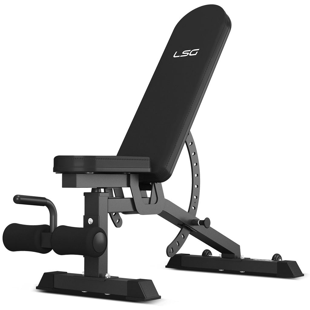 LSG GRK200 10-in-1 Home Gym Station, Power Rack, Smith Machine and Cable Crossover + 90kg Olympic Barbell & Bumper Plate Package
