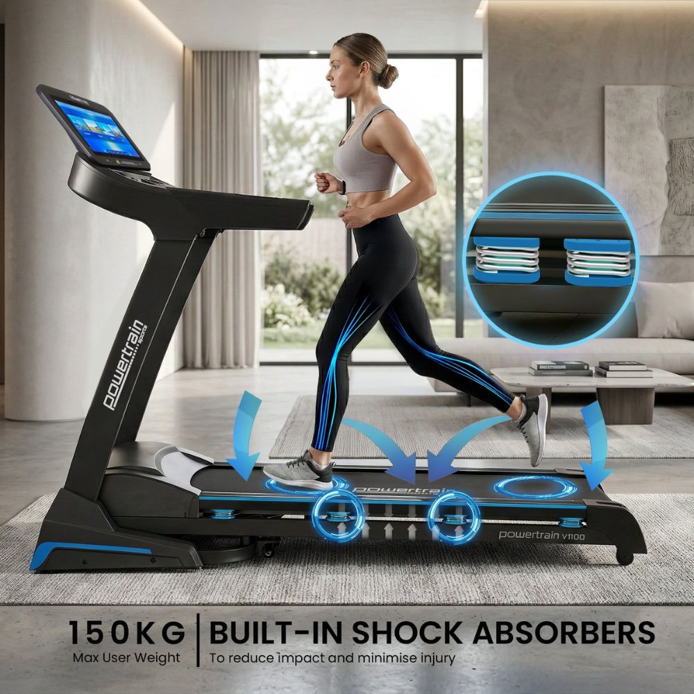 Powertrain V1100 Folding Treadmill