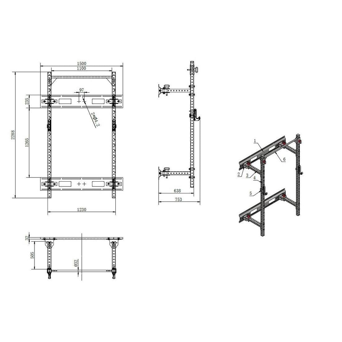 Morgan Folding Wall Mounted Rig