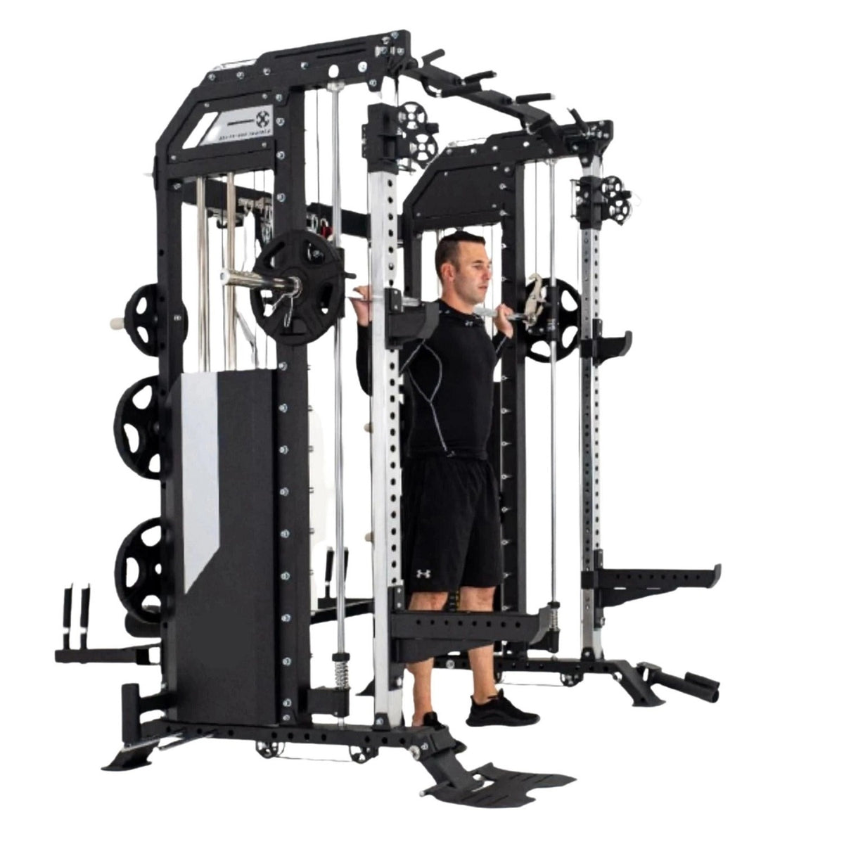 Rapid Motion Commercial 3-In-1 Smith Machine, Power Rack and Functional Trainer - Cardio Online