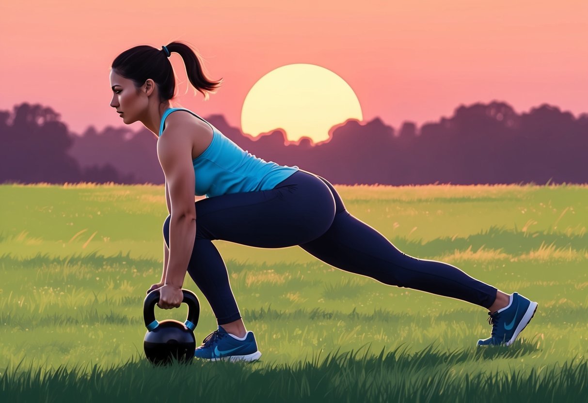 Kettlebell Lunges