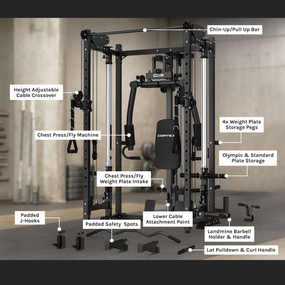 Cortex PR-5 Folding Functional Trainer and Power Rack