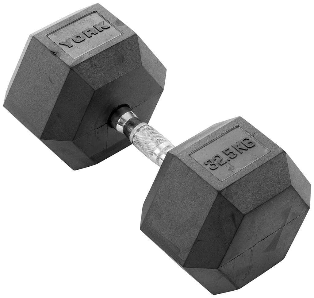 York Fitness Hex Dumbbells - Singles (10kg to 40kg)