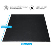 CORTEX 15mm Commercial Bevelled Edge Rubber Gym Tile Mat (1m x 1m) Pack of 16