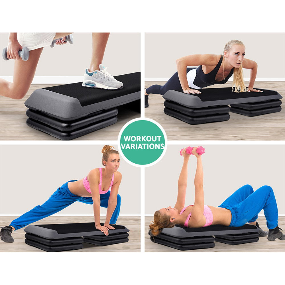 Everfit Aerobic Step Bench - 3 Levels