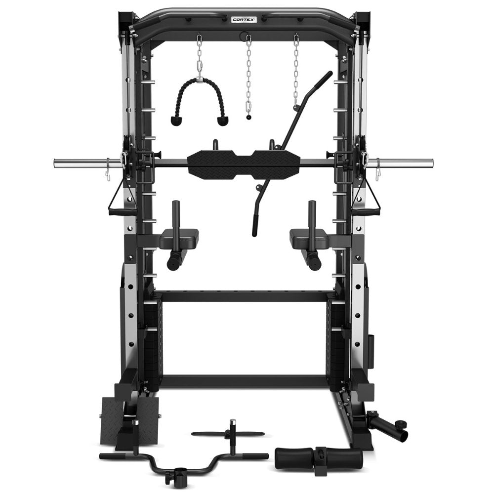 CORTEX SM25 Multi Gym with integrated storage for a neat and organized home workout space.
