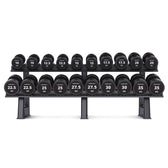 Cortex 430kg Pro Dumbbell Set with Two-Tier Rack (10-35kg, 10 Pairs)
