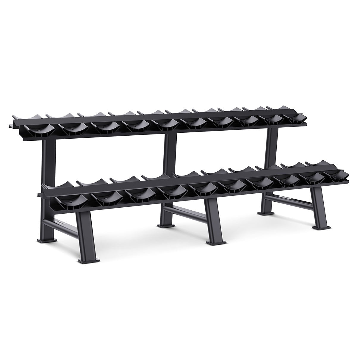 Cortex 430kg Pro Dumbbell Set with Two-Tier Rack (10-35kg, 10 Pairs)