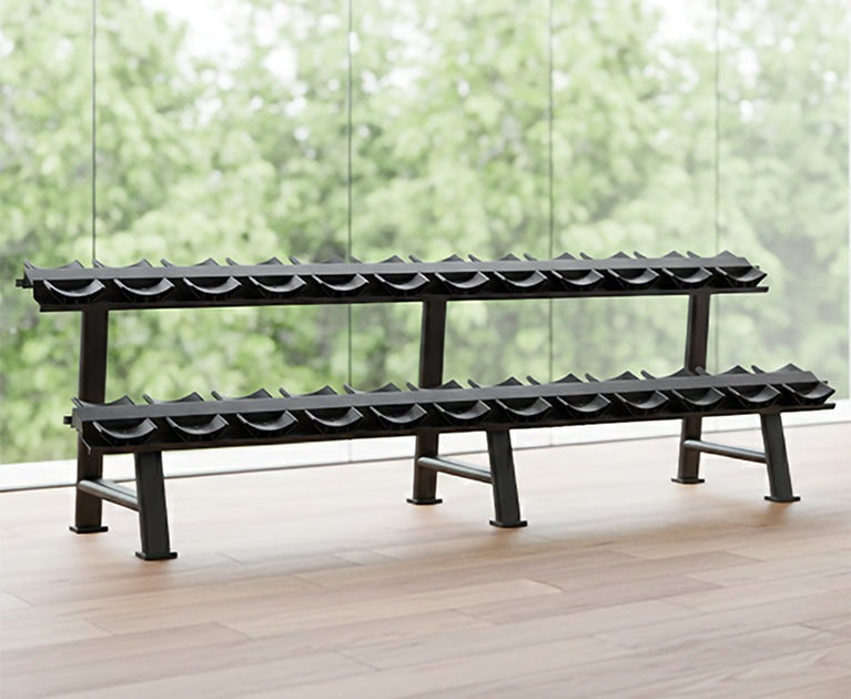 Cortex 575kg Pro Dumbbell Set 10kg-40kg (12 Pairs) with Two-Tier Rack