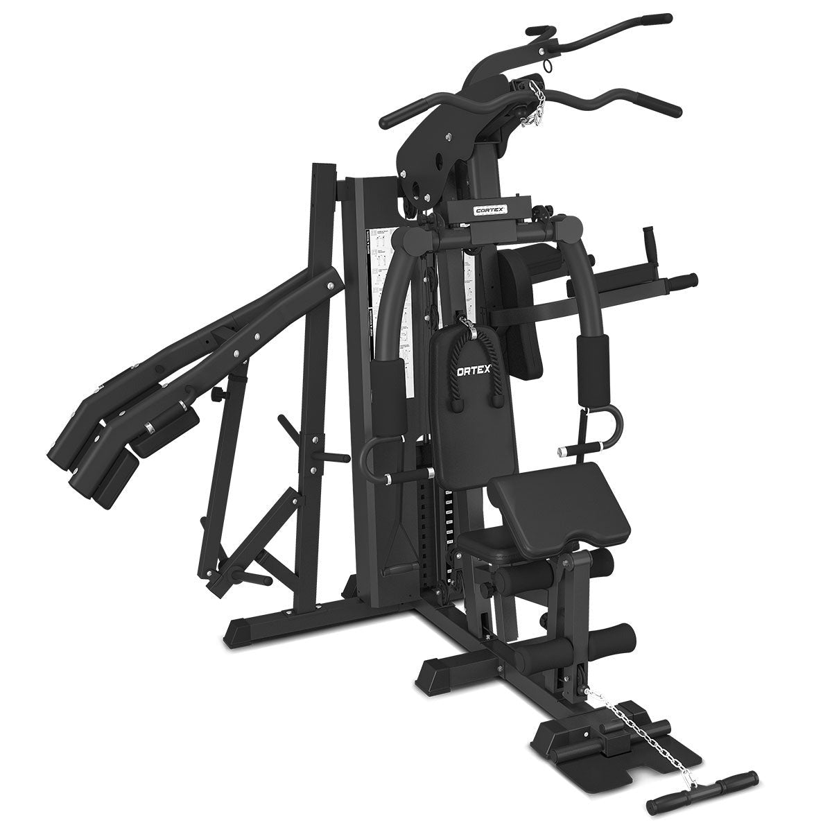 Cortex GS7 Multi-Station Home Gym with Power Tower and Squat Press (73kg or 96kg Weight Stack Options)