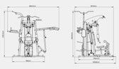 CORTEX GS7 Multi-Station Home Gym + 96kg Stack + 60kg Weight Plate Package