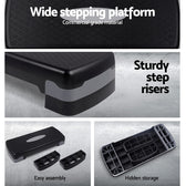 Everfit Aerobic Step Bench - 2 Levels
