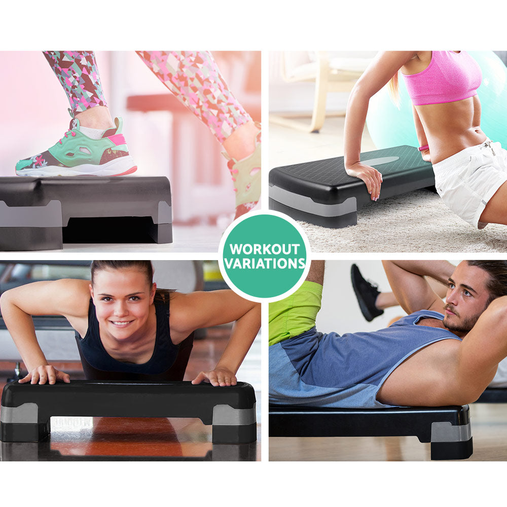Everfit Aerobic Step Bench - 2 Levels