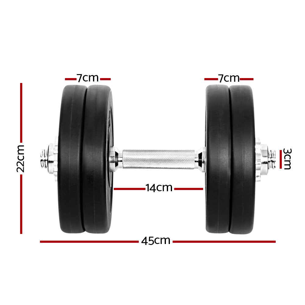 Everfit 25kg Dumbbell Set