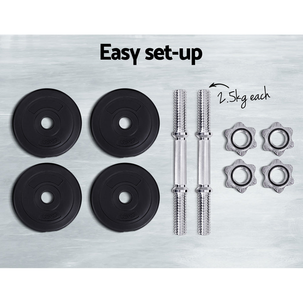 Everfit 10kg Dumbbell Set