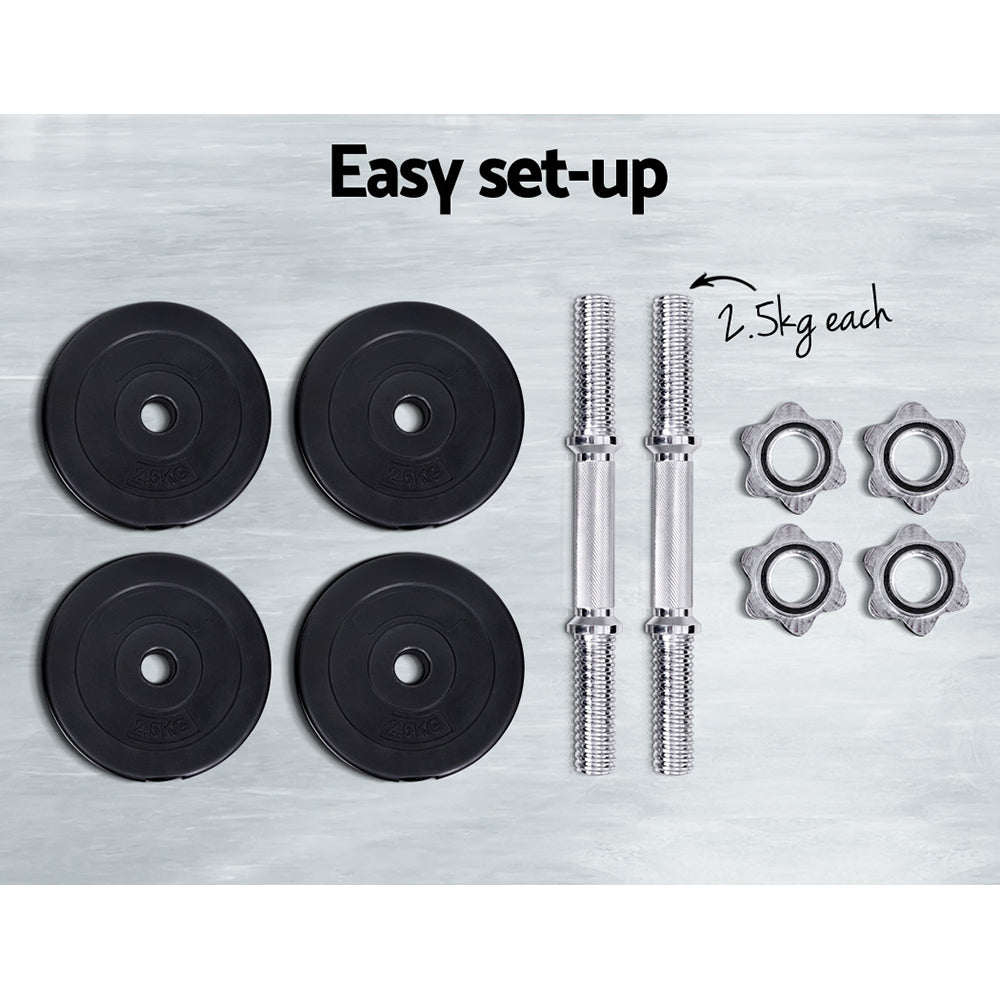 Everfit 15kg Dumbbell Set