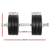 Everfit 35kg Dumbbell Set