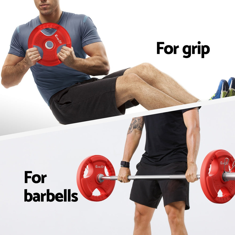 Everfit 36kg 120cm Barbells Set