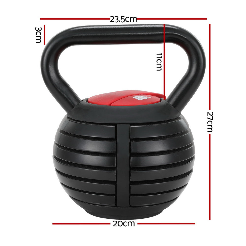 Everfit 18kg Adjustable Kettlebell