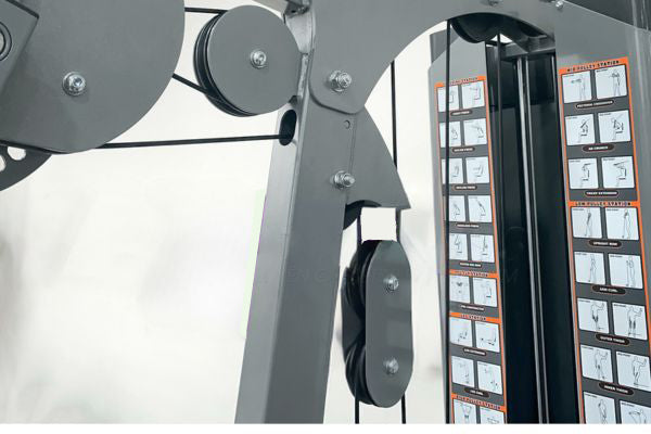 High-quality cables and pulleys system for the Impulse IF1860 Multi Gym