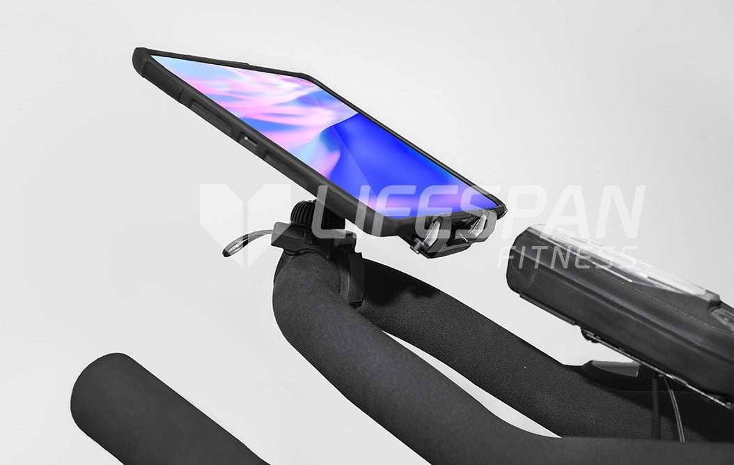 Lifespan Fitness Exercise Bike Phone/Tablet Holder (Suits up to 30mm Handlebars)