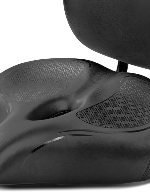 Lifespan Fitness Extra Support Spin and Exercise Bike Saddle featuring ergonomic design and durable materials for enhanced comfort during workouts.