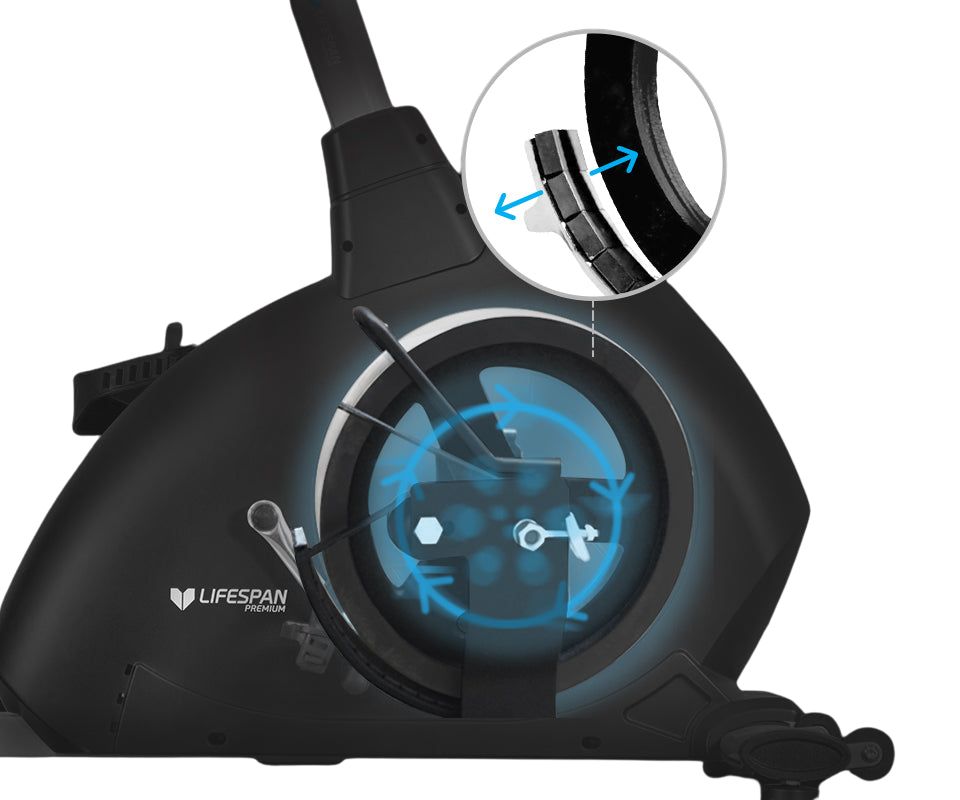 Lifespan Fitness RC-300 Recumbent Bike featuring adjustable seat, ergonomic design, and user-friendly display, ideal for home workouts and low-impact cardio.