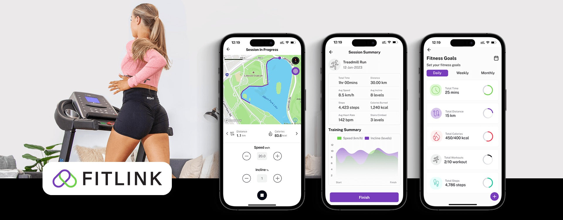 Lifespan ROWER-801F Rowing machine is compatible with fitlink app