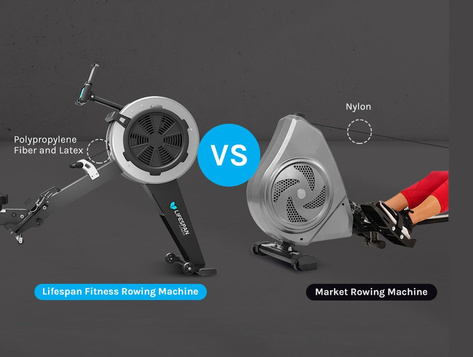 Lifespan ROWER-801F Rowing machine vs the market showing higher quality components