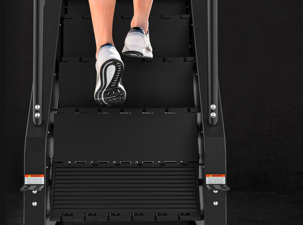 Lifespan Fitness ST-10 stair climber with 3 adjustable levels, featuring a user-friendly control panel, designed for effective cardio workouts and stair climbing exercises.