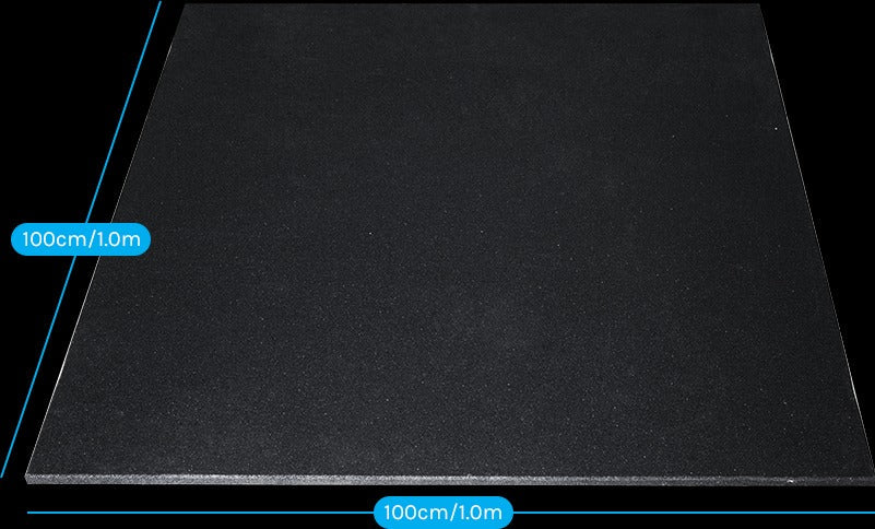 CORTEX Pack of 9 x 10mm (1m x 1m) Rubber Gym Floor Tiles with Bevelled Edge