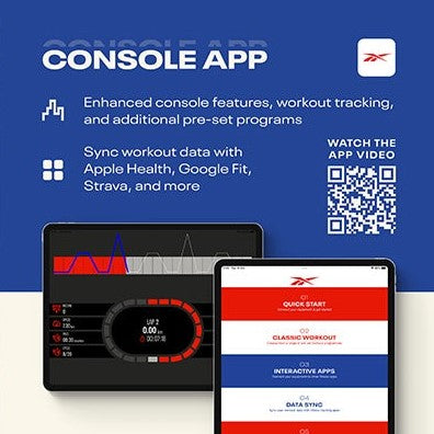 Reebok Jet 100z Treadmill console app