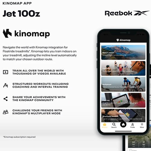 Reebok Jet 100z Treadmill zwift